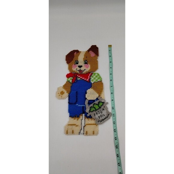 Holiday Plastic Canvas Needlepoint Door Wall Holiday Decor Lot of 15 Vintage - Picture 9 of 17